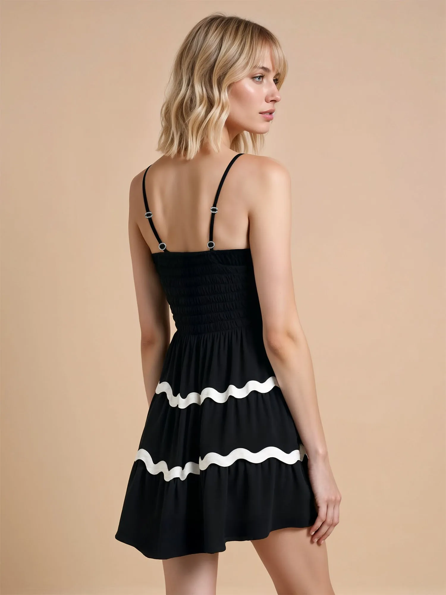 Rick Rack Trim Mini Shift Sun Dress