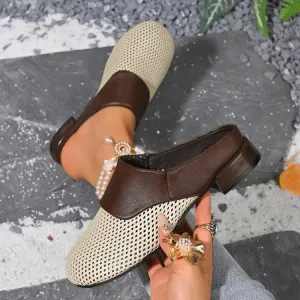 Round Toe Block Heels Sandals