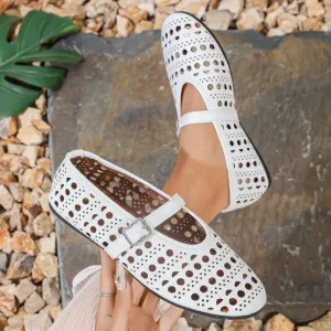 Round Toe Flats Slip-Ons