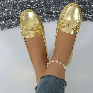 Round Toe Flats Slip-Ons