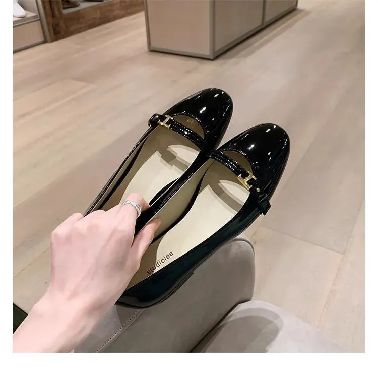 Round Toe Flats Slip-Ons