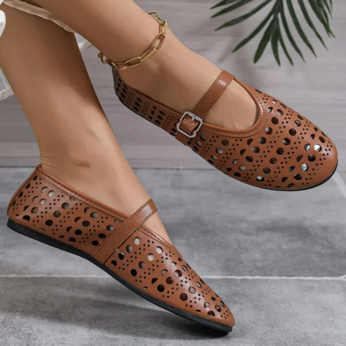Round Toe Flats Slip-Ons