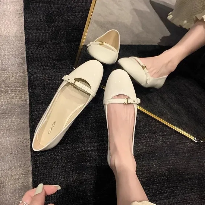 Round Toe Flats Slip-Ons