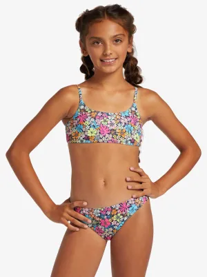 Roxy Girls Daisy Mood Two Piece Bralette Bikini Set