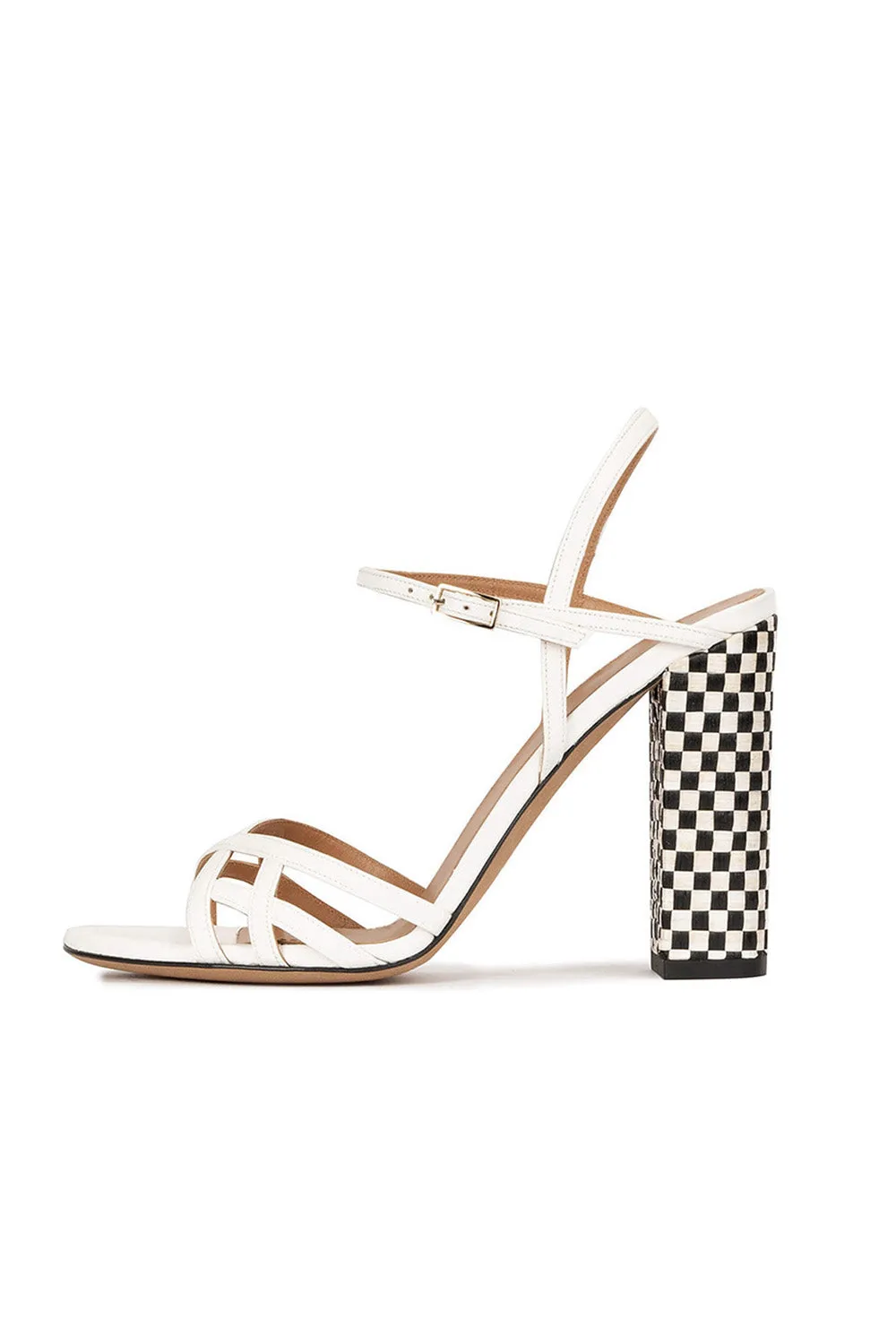 Roycebridal Party Peep Toe Chunky Heel Evening Shoes With Buckle Ankle Strap