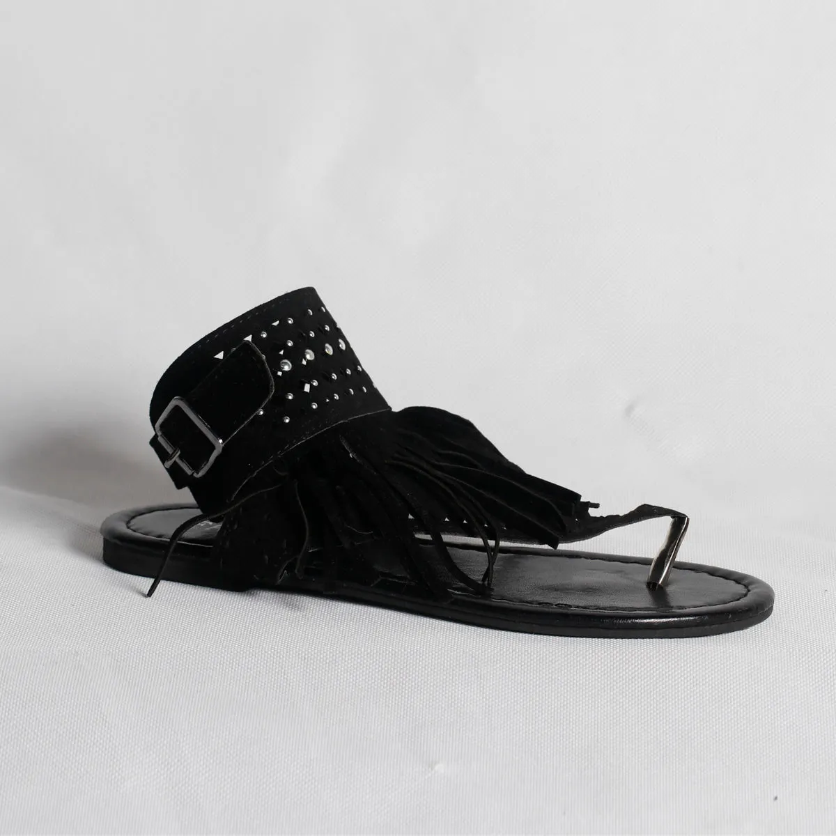 RXFSP Tassel Open Toe Flat Sandals