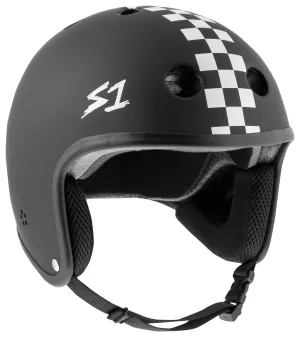 S1 RETRO LIFER HELMET • BLACK CHECKERED MATTE