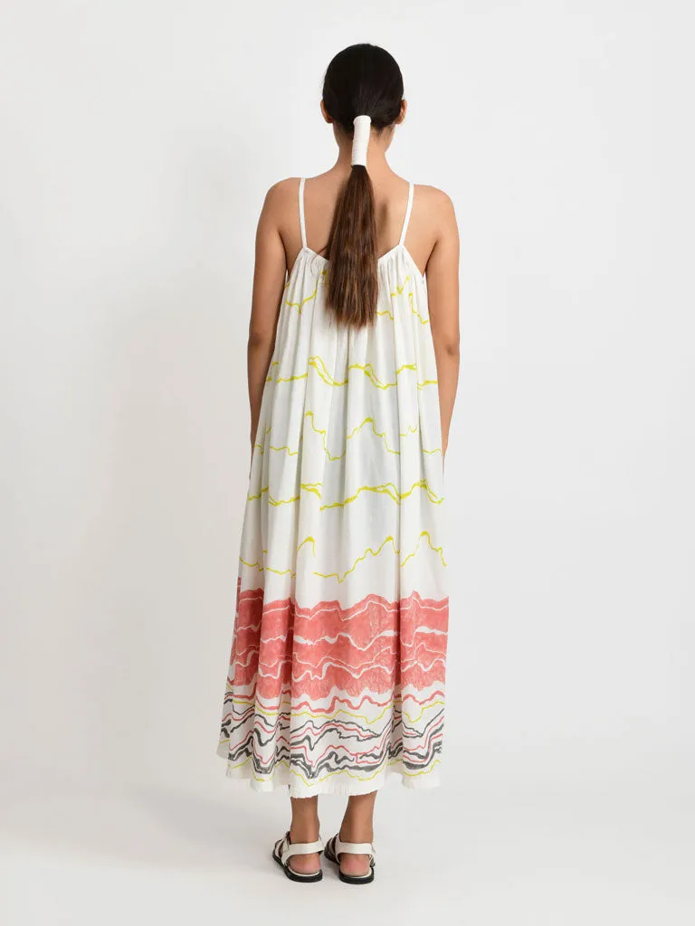 Salmon Gathered Dress