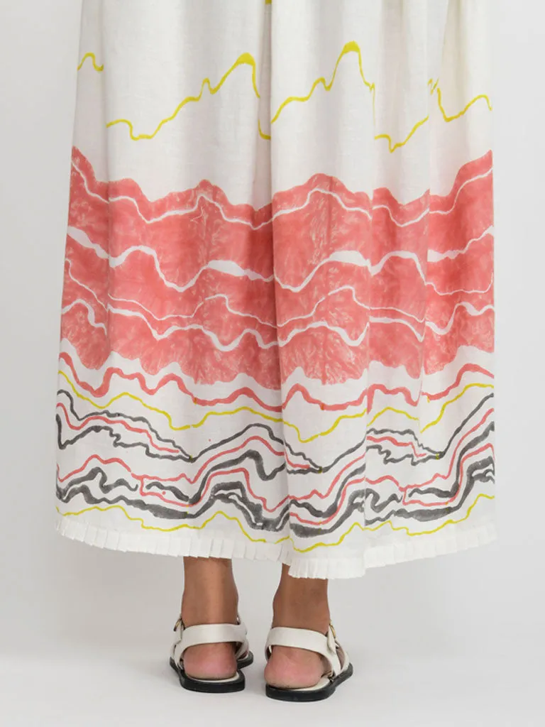 Salmon Gathered Dress