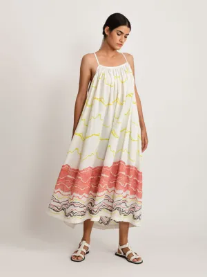 Salmon Gathered Dress