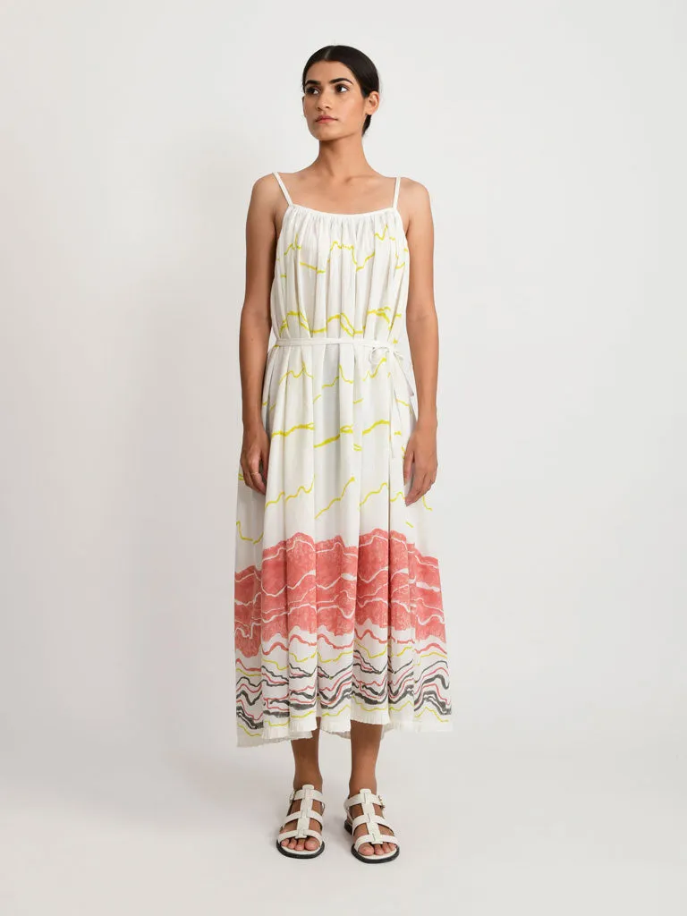 Salmon Gathered Dress
