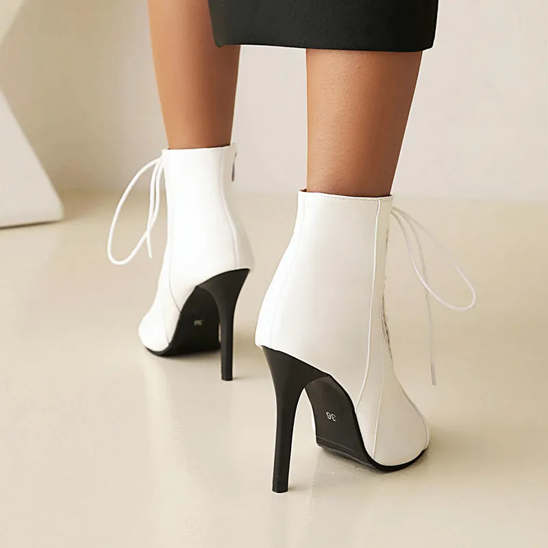 Sandals Sexy Thin High Heels Open Toe Zipper Dancing Shoes Summer Ballroom Dance Short Boots's Size 48