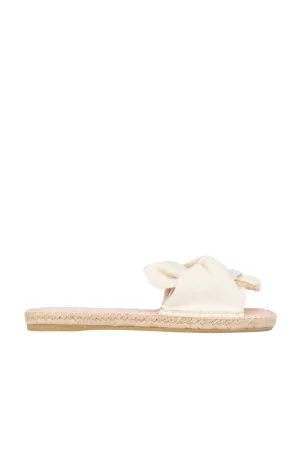 Sandals With Knot | White