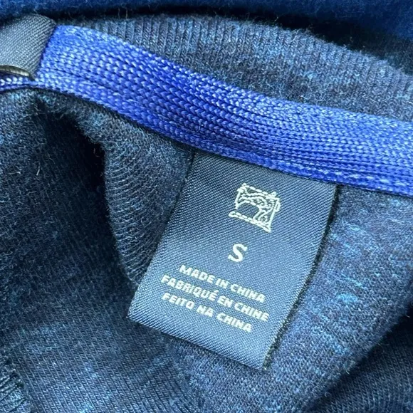 Scotch &amp; Soda Women's High Neck Colour Block Sweater Blue Size Small