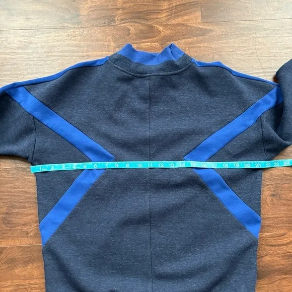 Scotch &amp; Soda Women's High Neck Colour Block Sweater Blue Size Small