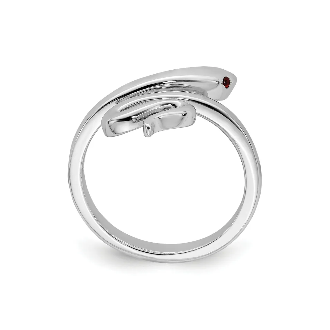 Silver Snake Toe Ring