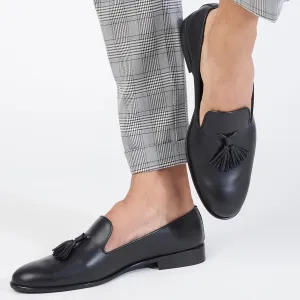 Simon Black Loafers For Men