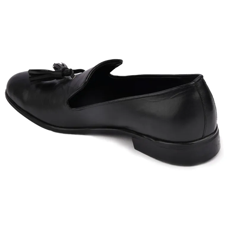 Simon Black Loafers For Men