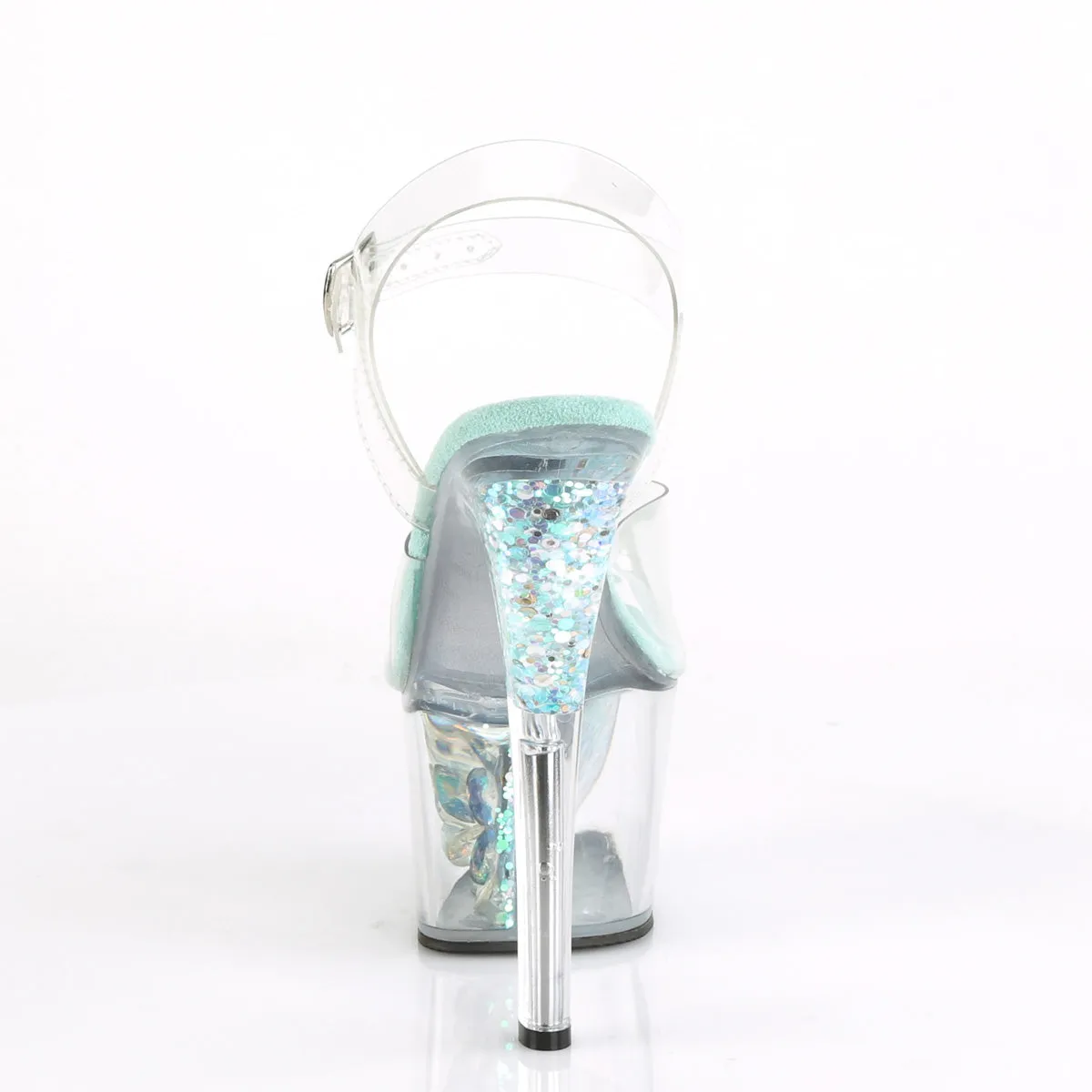 SKY-308CF  Clear/Clear-Aqua Iridescent Glitter