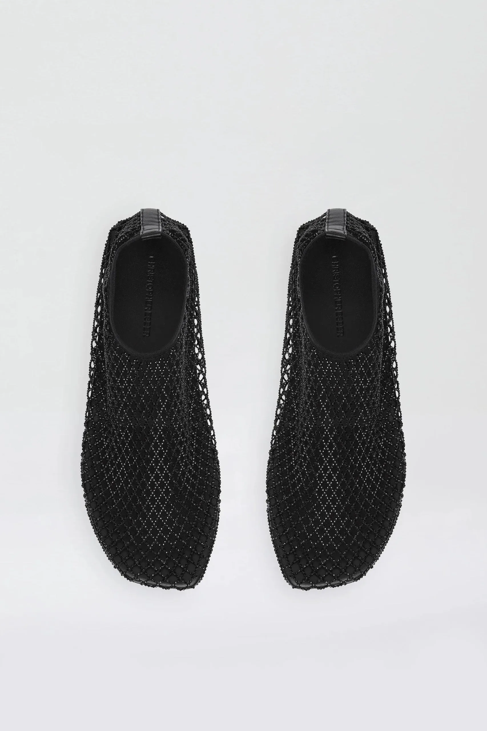 Slipper Minette Crystal in Schwarz