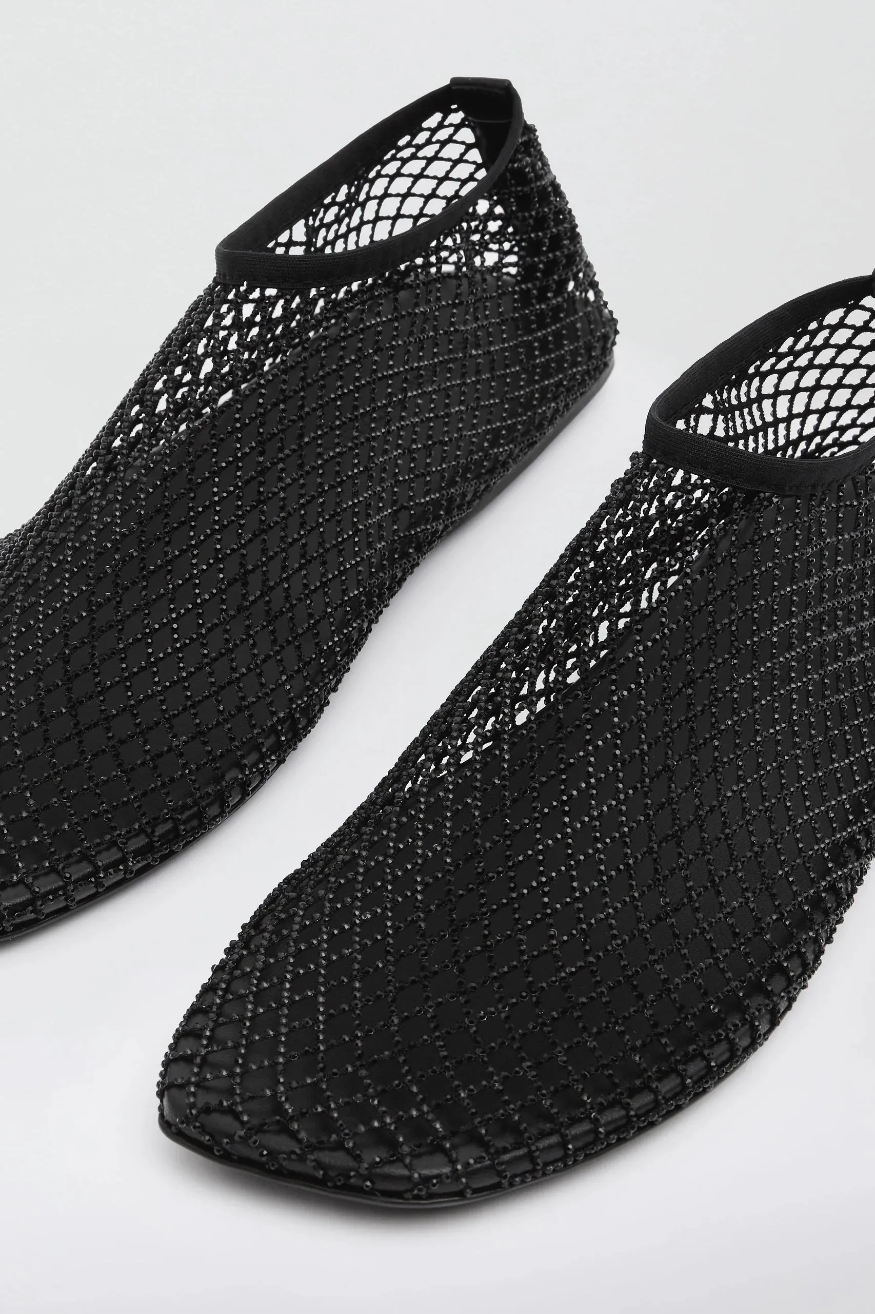 Slipper Minette Crystal in Schwarz