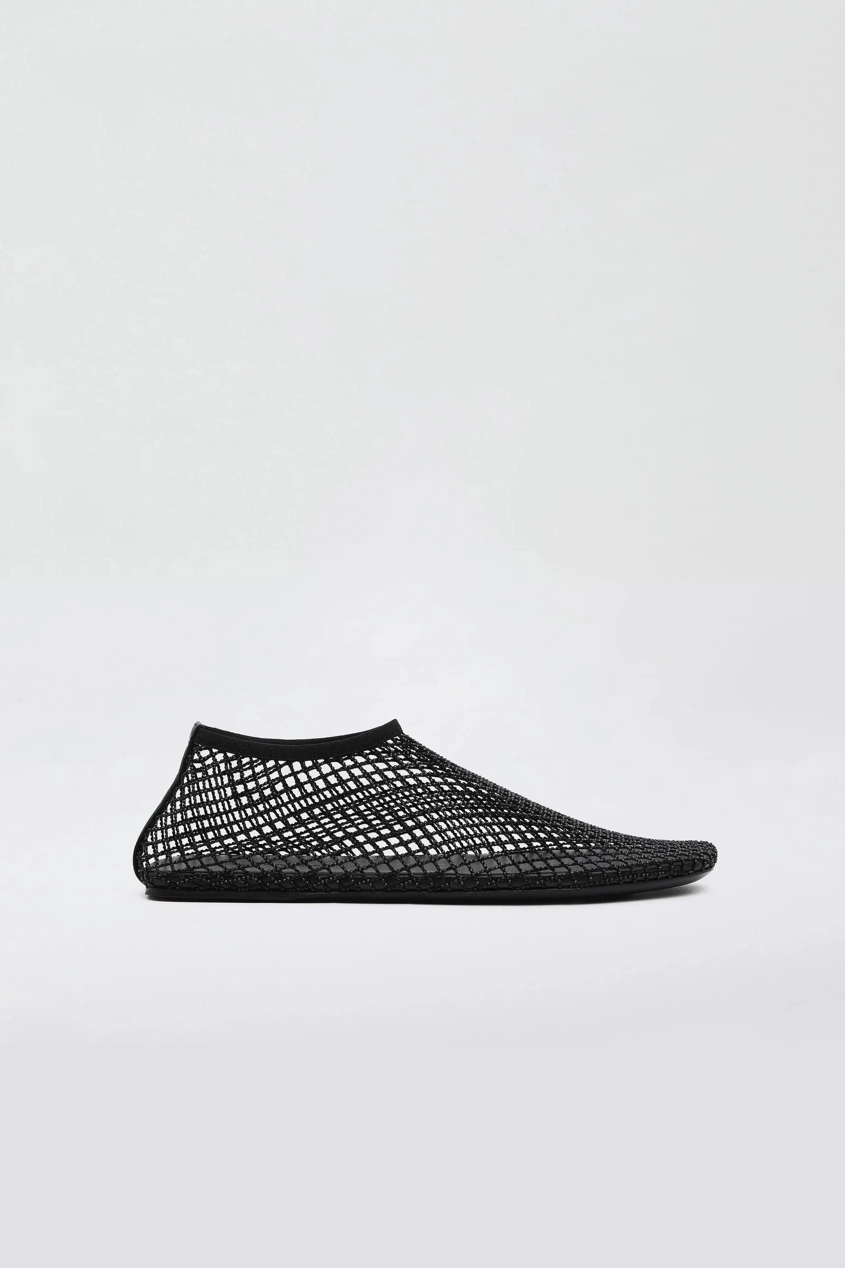 Slipper Minette Crystal in Schwarz