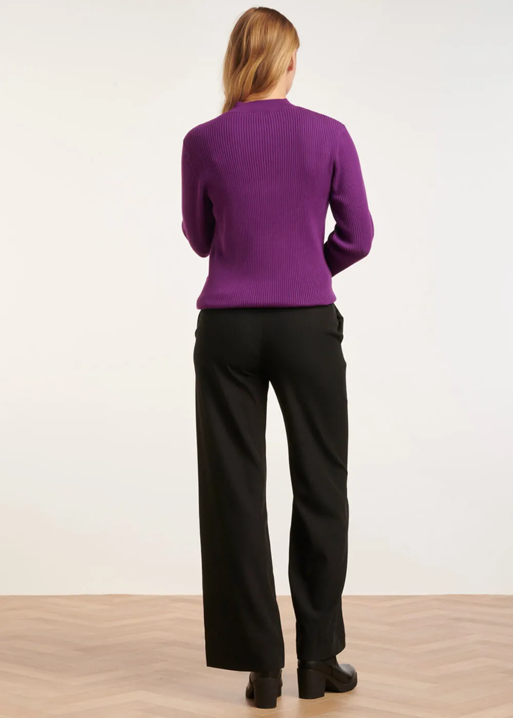 Smashed Lemon V-Shaped Love 60's Jumper Purple