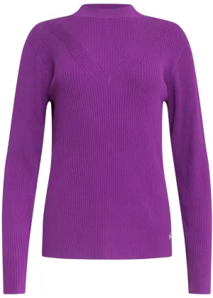 Smashed Lemon V-Shaped Love 60's Jumper Purple