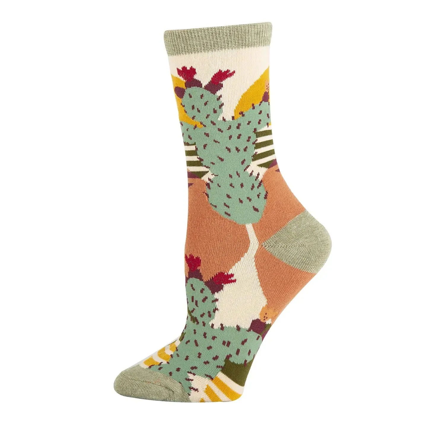 Sol De Cactus / Women's Premium Cotton Crew Socks