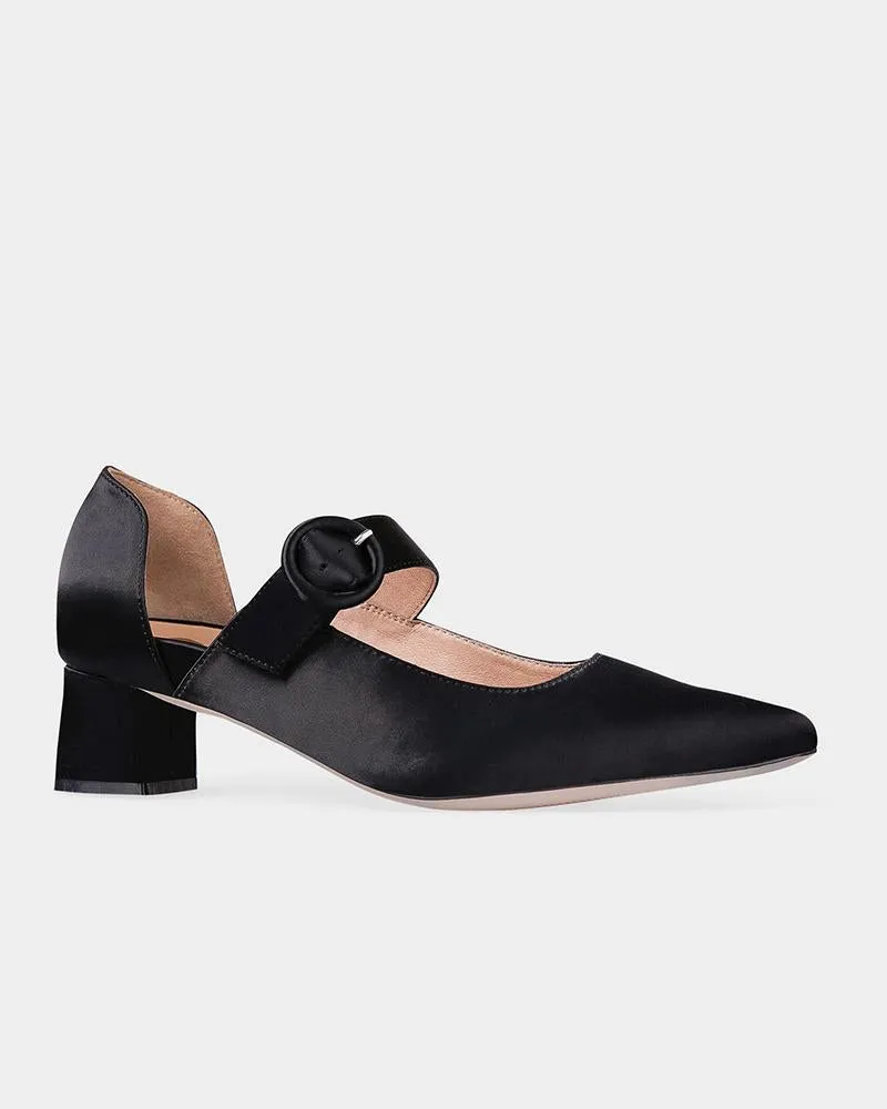 Solid Pointed Toe One Bandage Jenny Shoes