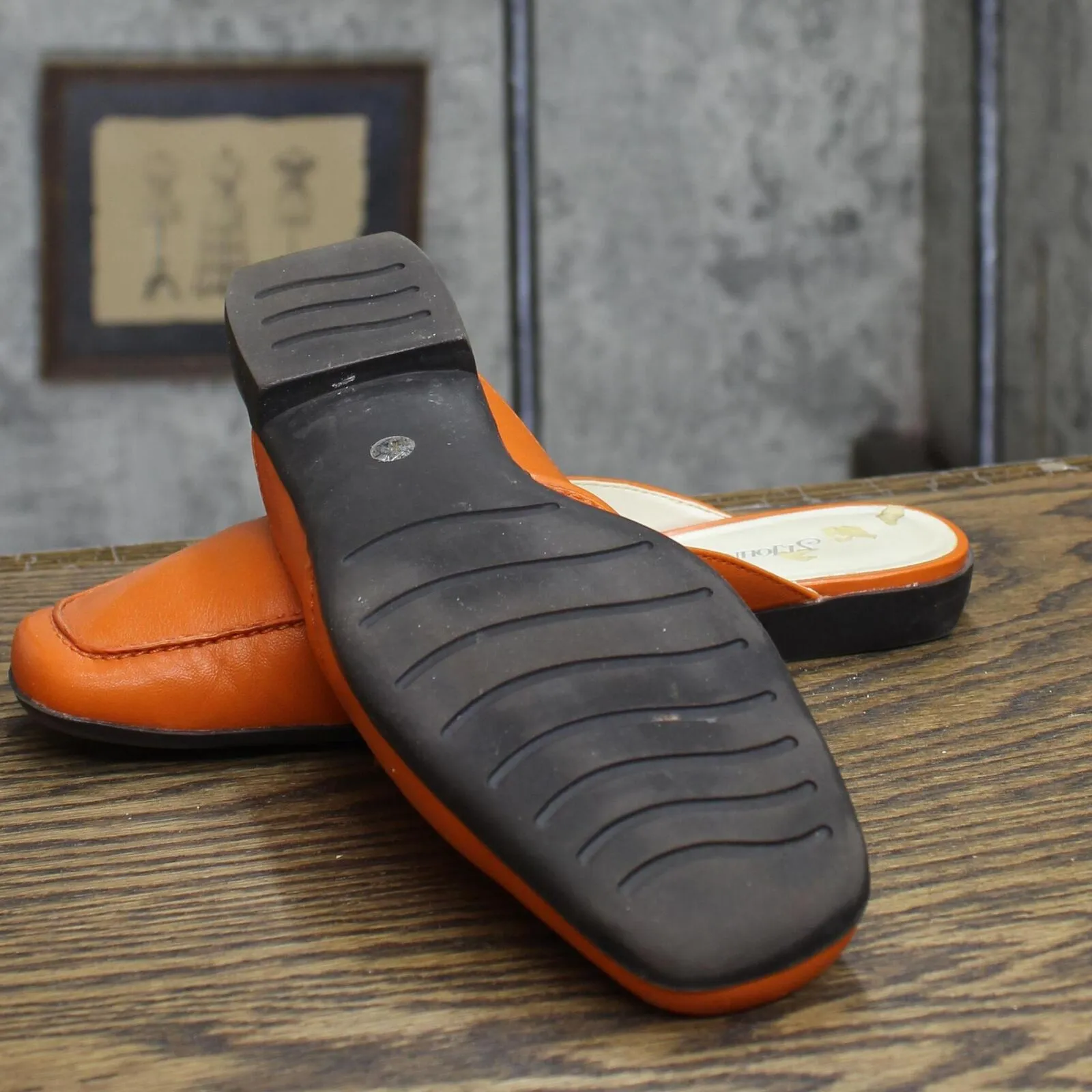 St. Johns Bay Womens Vintage Slip On Loafers 167403053467ac Orange 6.5M