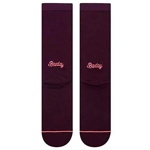 Stance Women's Baeday Socks,Small,Wine