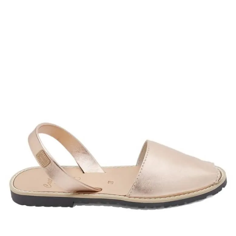 Standard Metallic Sandals In Leather for Women - Madona 1056 Metallic