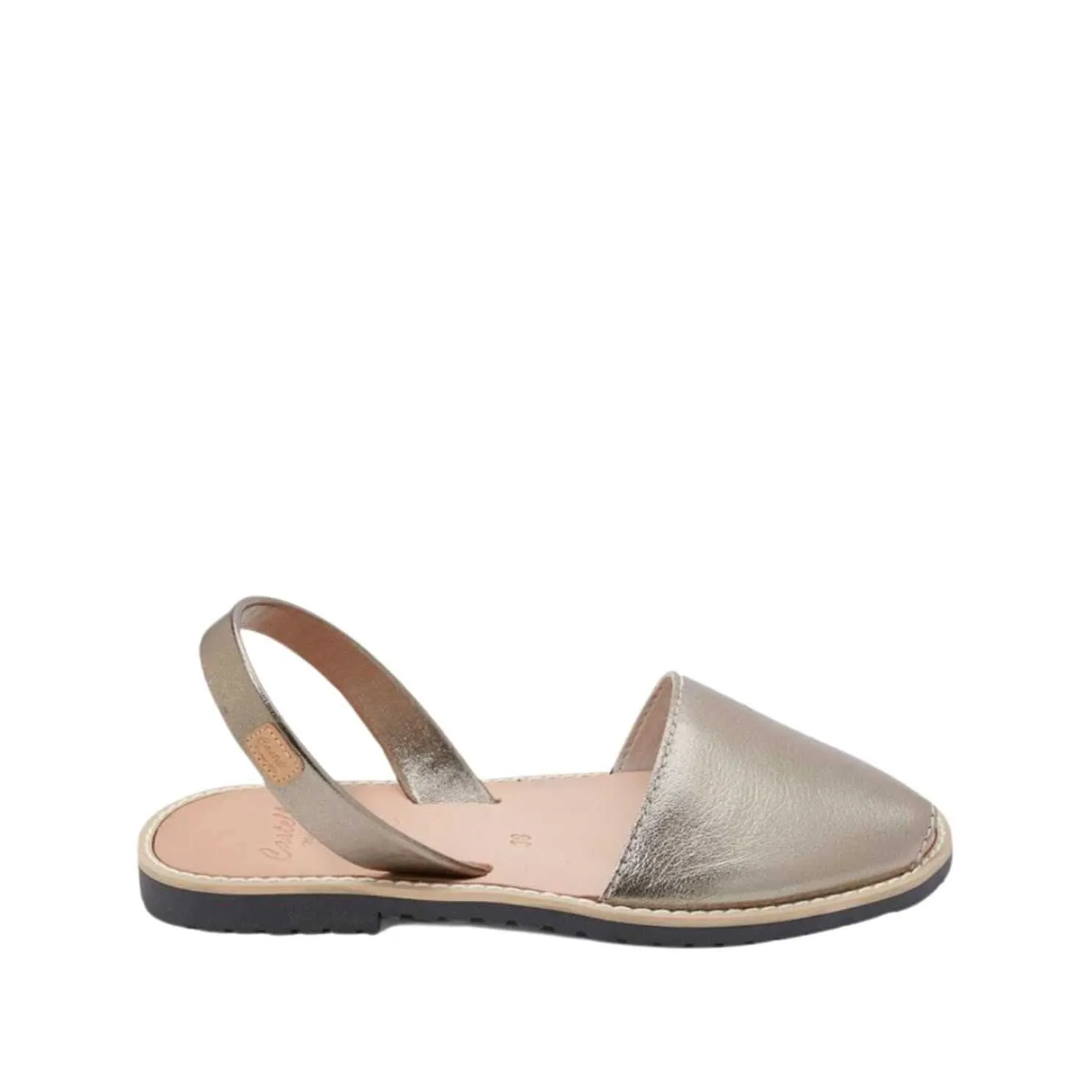 Standard Metallic Sandals In Leather for Women - Madona 1056 Metallic