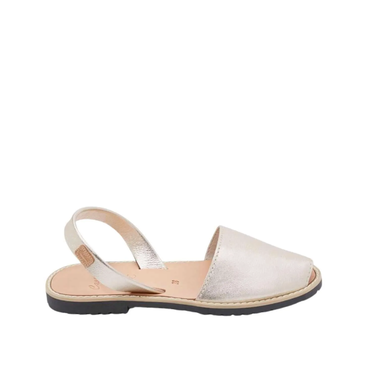 Standard Metallic Sandals In Leather for Women - Madona 1056 Metallic