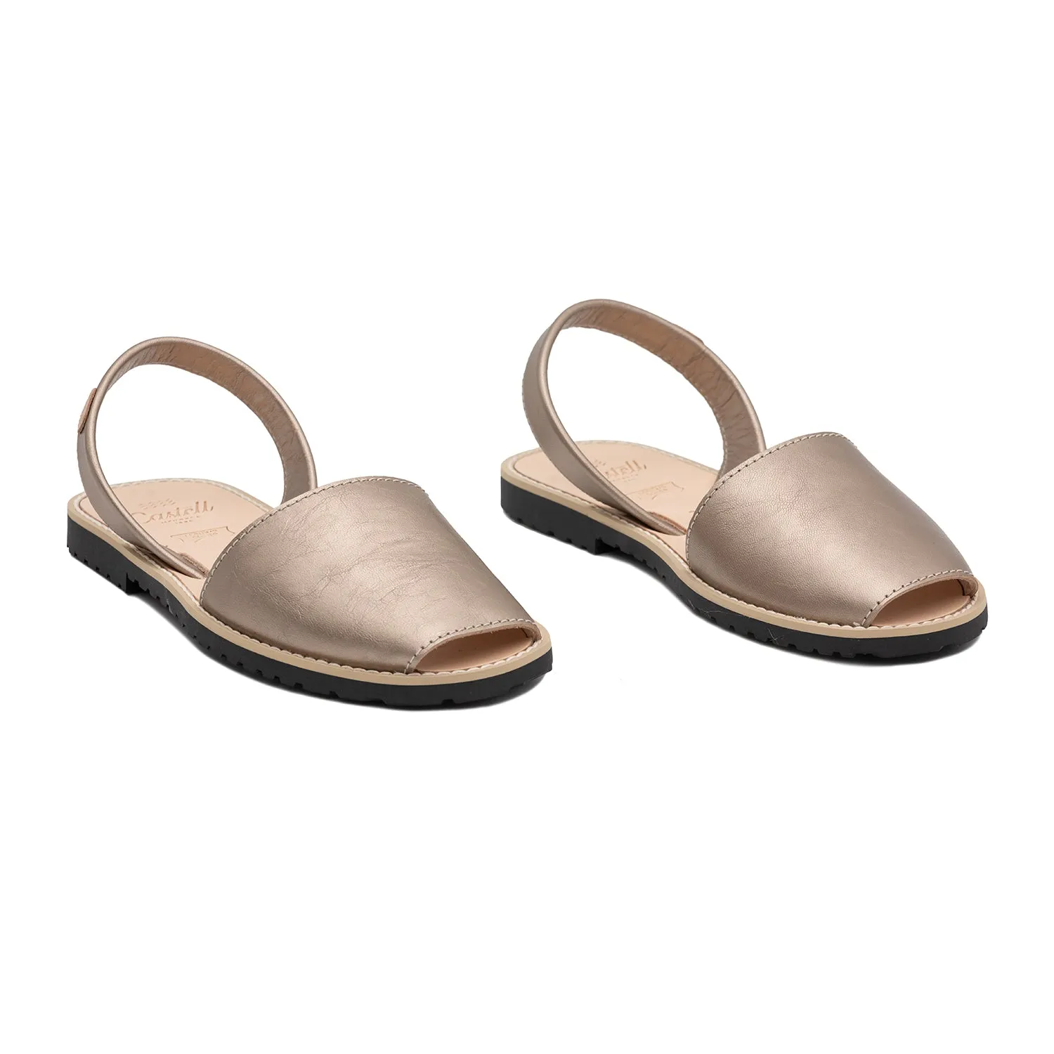 Standard Metallic Sandals In Leather for Women - Madona 1056 Metallic