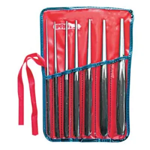 Stanley?? Products Drift Punch Sets, Round, English, Kit Pouch/5 Punches, 10 in, 96B