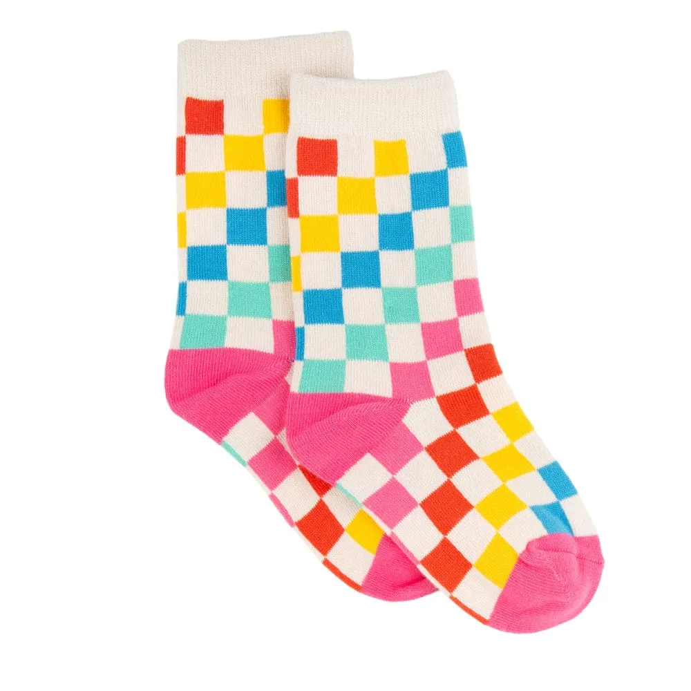 Starburst Checkerboard Socks