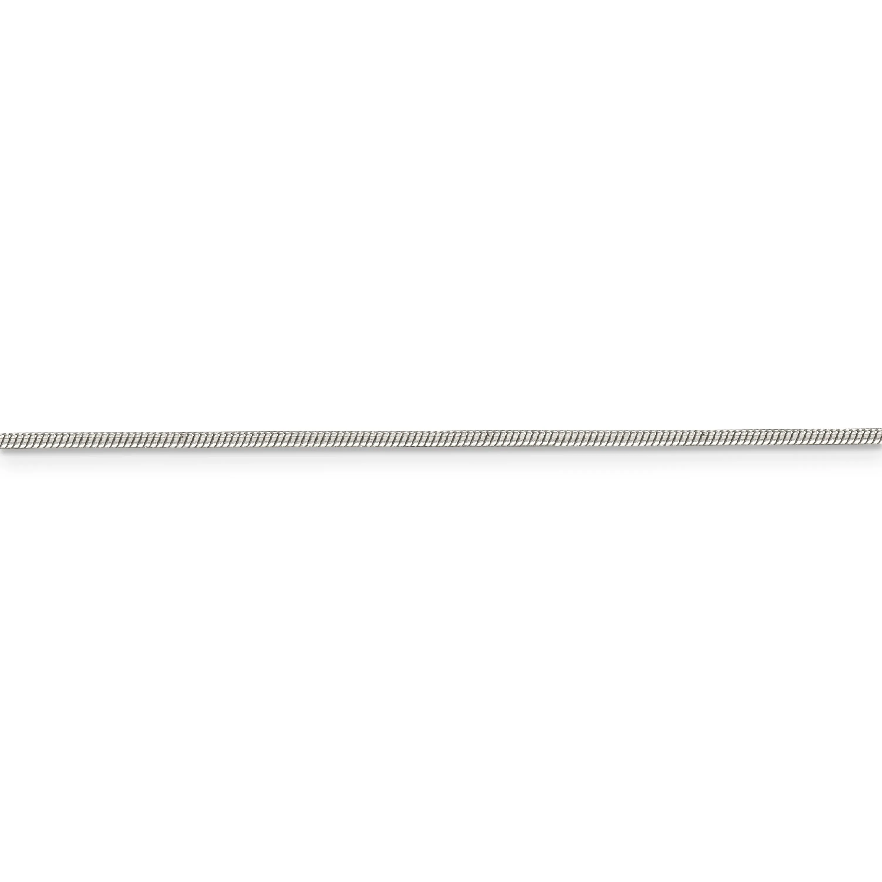 Sterling Silver 1.2mm Round Snake Chain w/ Lobster Closure - Various Lengths