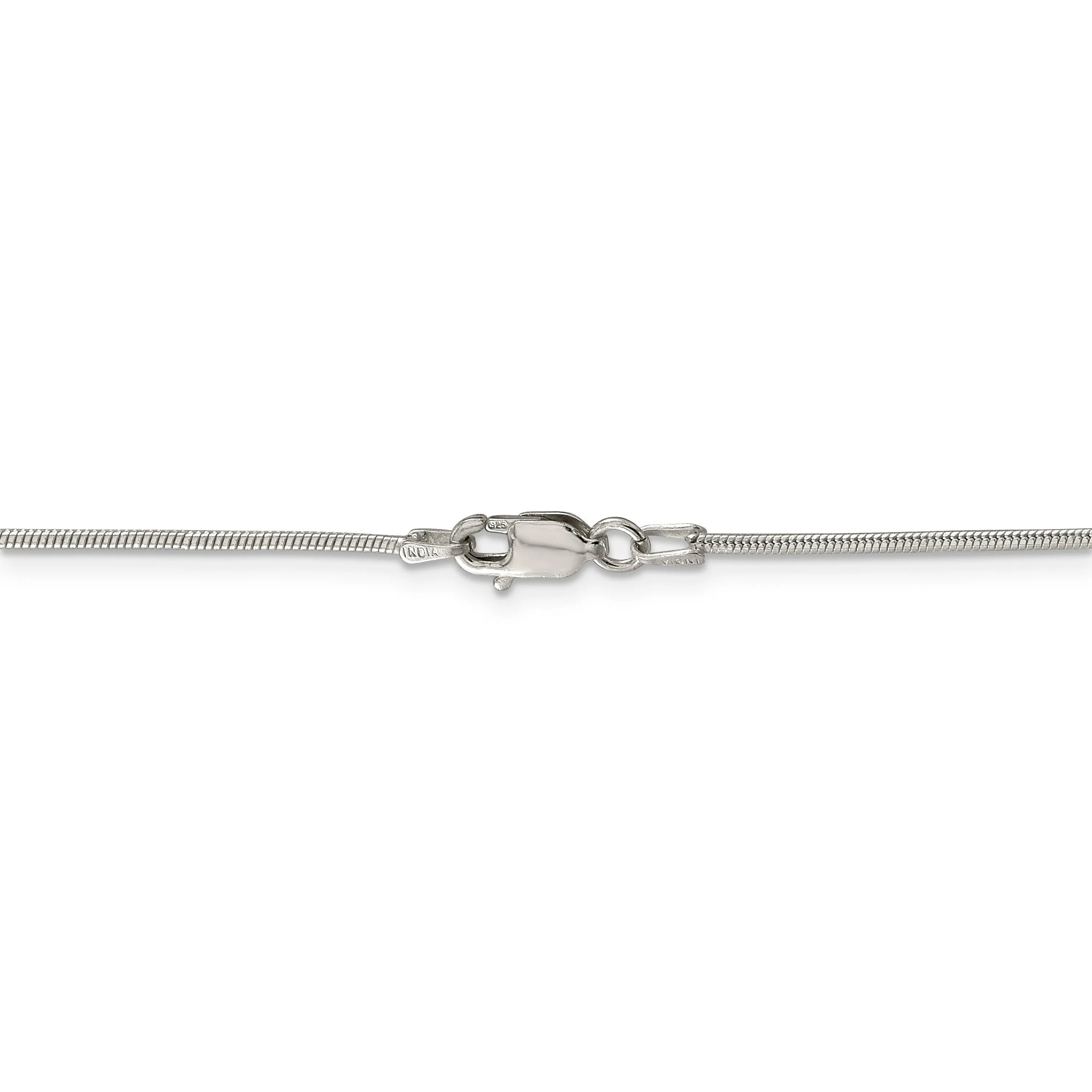 Sterling Silver 1.2mm Round Snake Chain w/ Lobster Closure - Various Lengths
