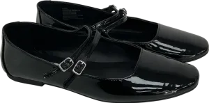 STEVE MADDEN Black Alisah Patent Sandal UK 6 EU 39 👠