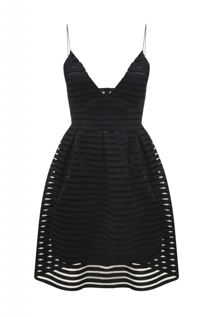 Strappy Elasticated Skater Dress