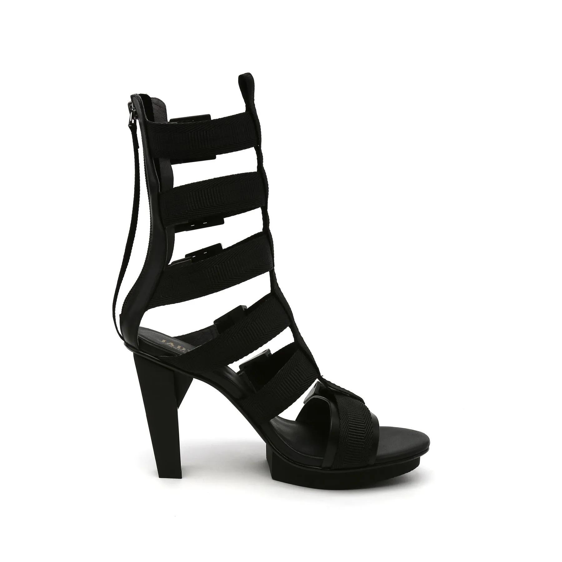 Strappy Gold-Heel Gladiators- High Heel Sandals