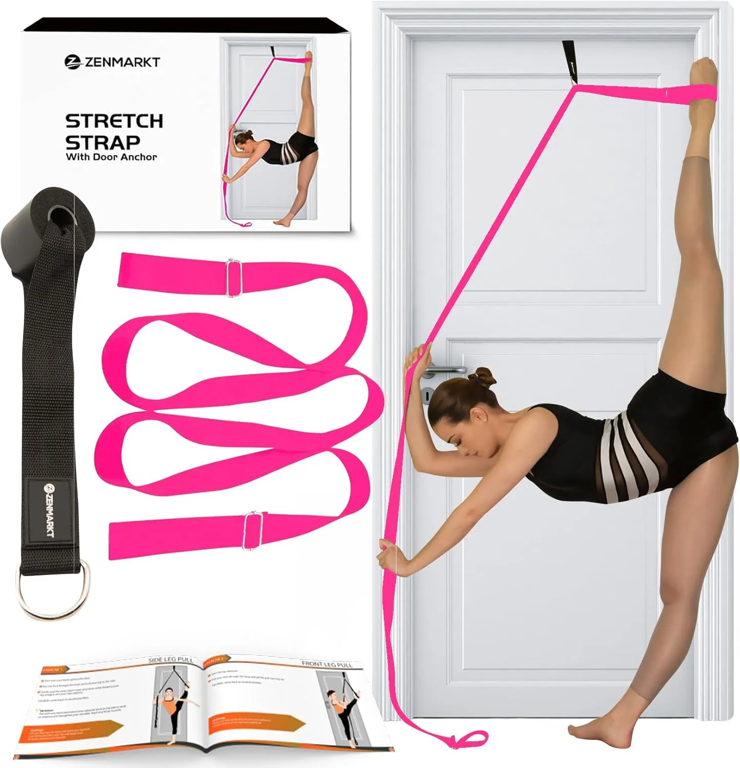Stretching Strap With Door Anchor - Stretching Equipment to Improve Legs Flexibility