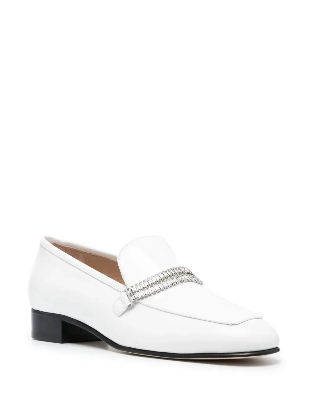 Stuart Weitzman crystal embellished loafers