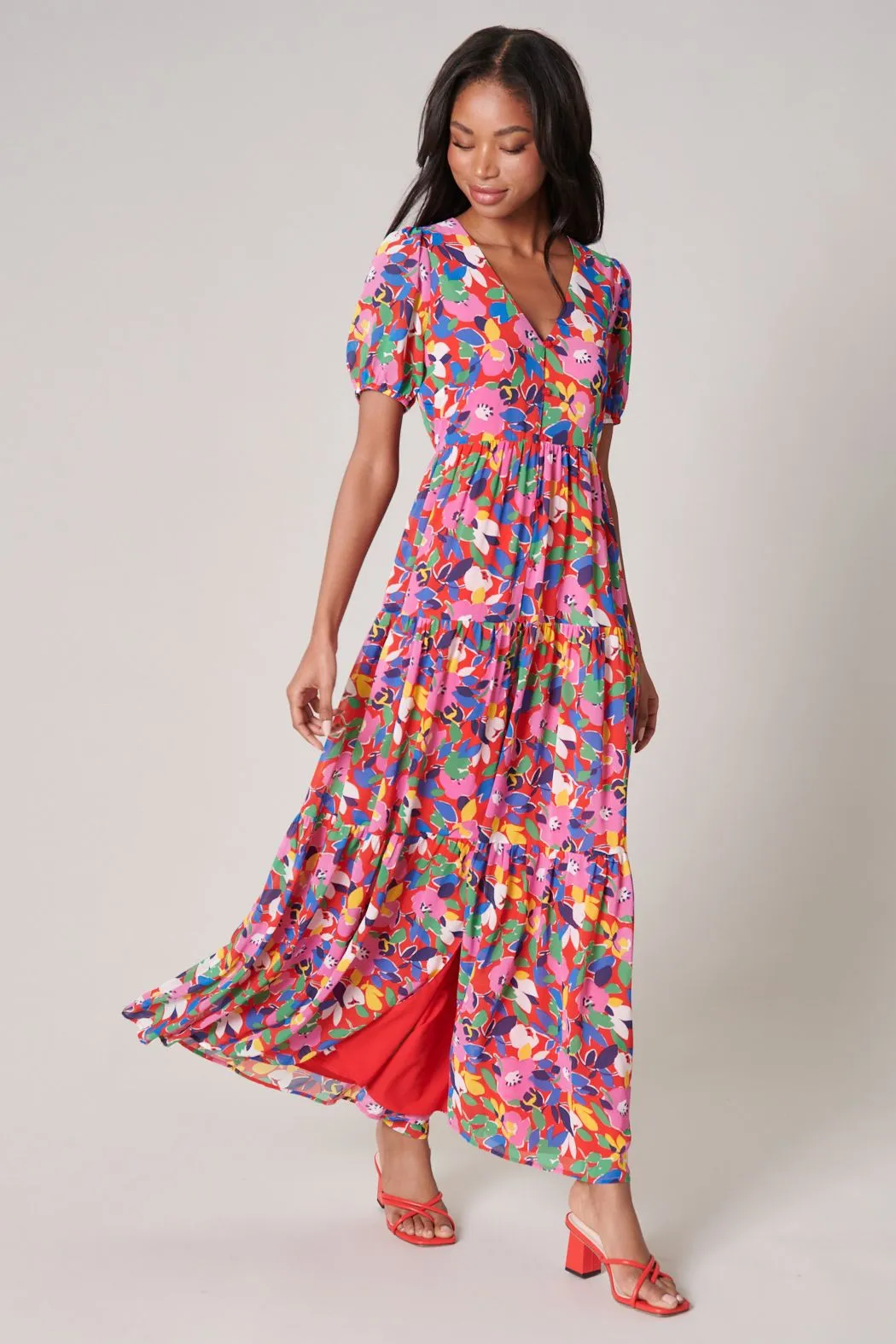 SUGARLIPS Sweet Soul Monaco Tiered Maxi Dress