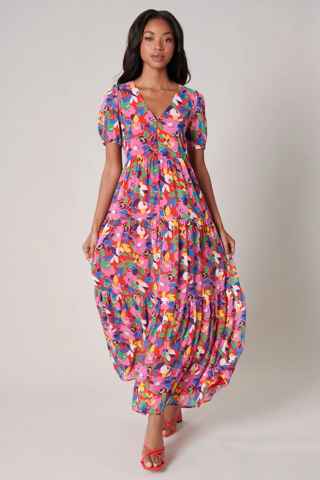 SUGARLIPS Sweet Soul Monaco Tiered Maxi Dress