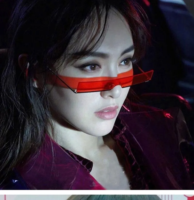 Sunglasses Women Rimless Sun Glasses For Women Punk Brand Designer Sunglasses Women Retro Glasses Hip Hop Okulary