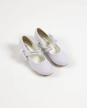 Sweeties by Sweetie Pie - Jewell Strap White Shoes