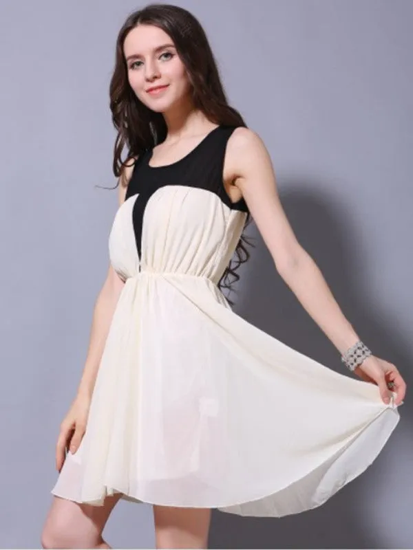 swing the night chiffon dress